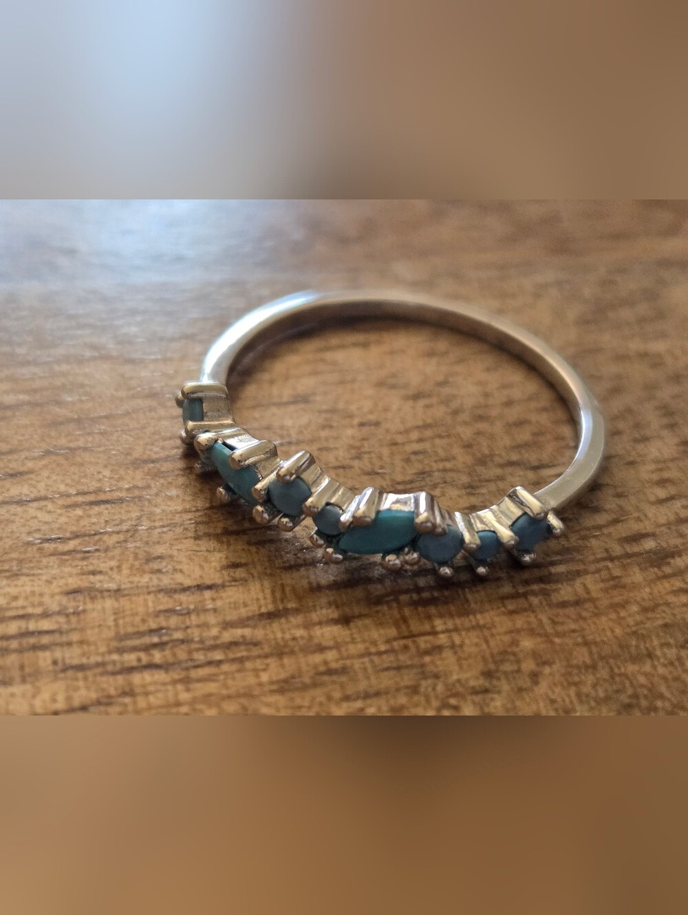 Sterling Silver Turquoise Ring | Size 7
